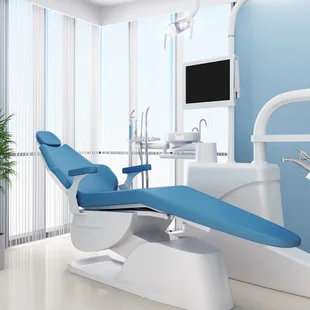 Praxisräume - Zahnarztpraxis mit Glasfaser Tapete und Linoleum Kautsschuk hygienisch