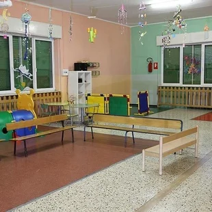 Kindergarten - in einer Halle des Kindergartens - Stock-Fotografie